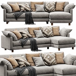 3D Nick scali Milo Chaise Lounge