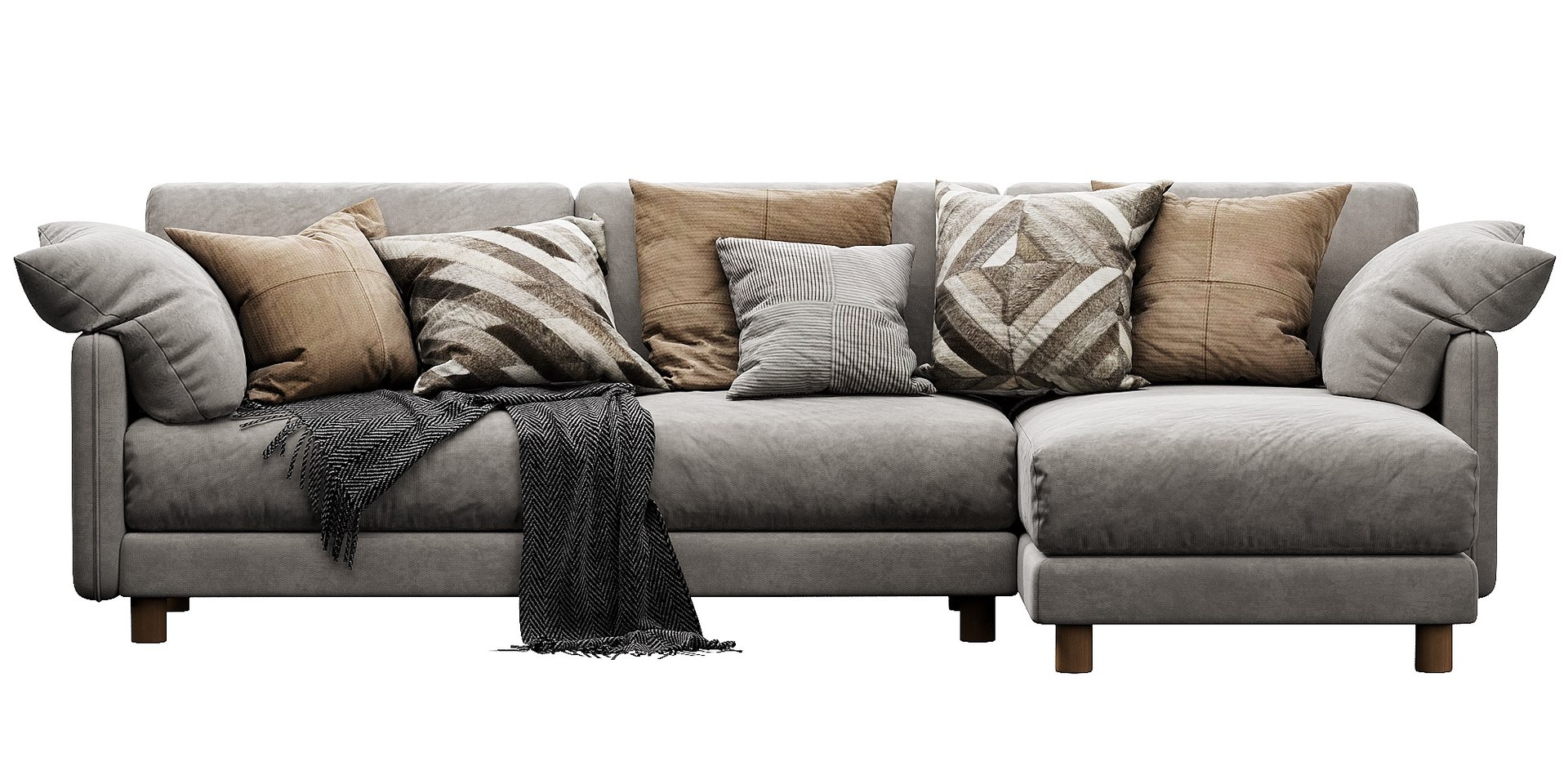 3D Nick Scali Milo Chaise Lounge TurboSquid 2019917