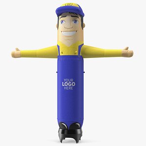 Inflatable Barker Rigged for Maya model