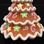 3D Gingerbread Christmas Tree