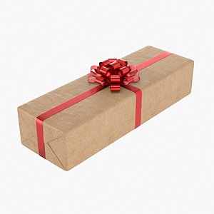 Wrapped Gift Box 4 V3 3D model