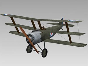 3ds world war fighter sopwith triplane