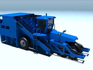 3d harvester combine thresher model