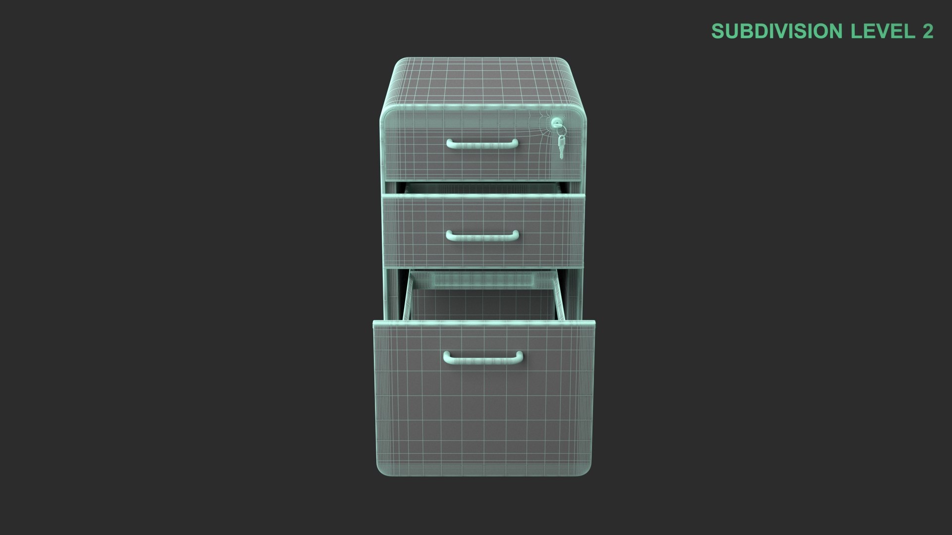 File Cabinet 3D Model - TurboSquid 2336549