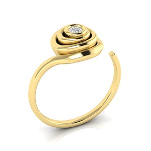 spiral ring gem 3D model