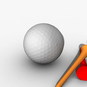 golf ball tee 3d model