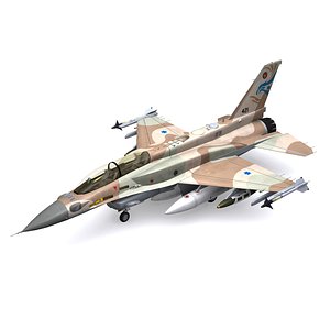 general dynamics f-16 jet fighter 3d model