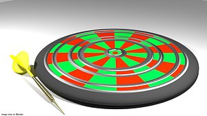 3d model of arcade dart