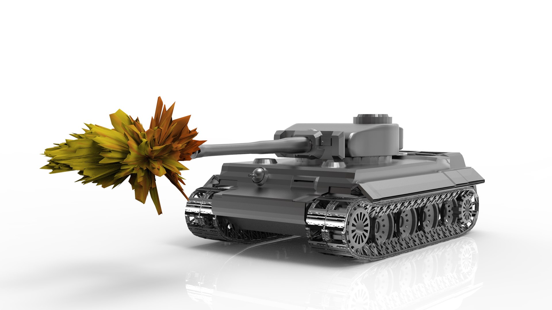 Mini lego tiger tank hot sale