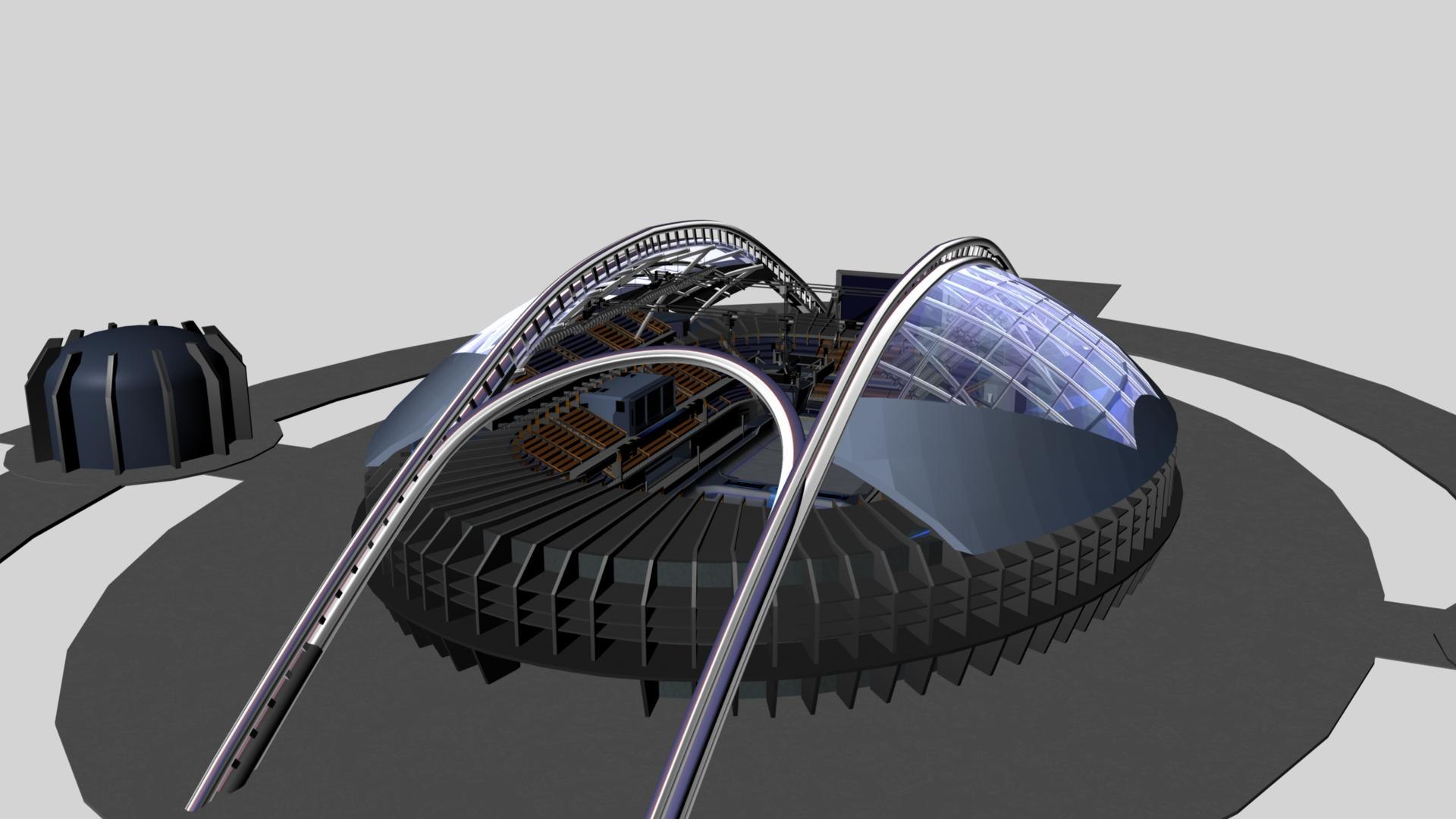 Stadium Building Modeling 3D Model - TurboSquid 1973461