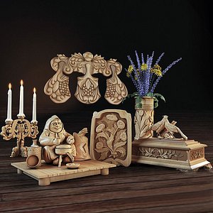 3d decorative set
