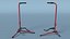 Guitar Holder Red 3D model