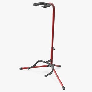 Guitar Holder Red 3D model