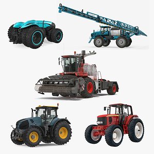 farm vehicles 3 3D model