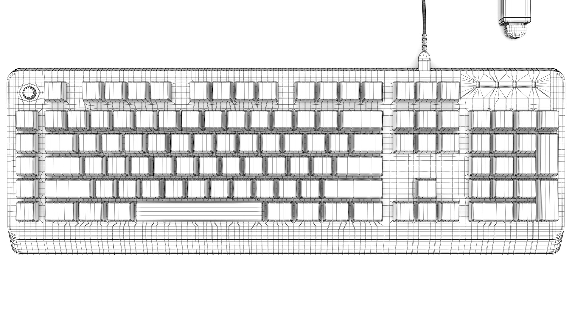 Gaming Keyboard Model - TurboSquid 2140057