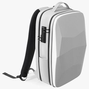 Gaming Laptop Hard Shell Backpack Grey 3D model