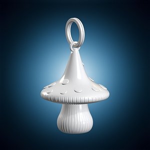 Mushroom Hat Keychain 3D Print Model 3D