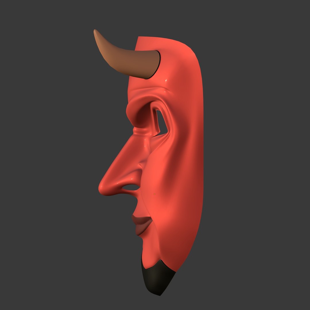 3D Demon Mask - TurboSquid 1640935