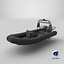 Rigid Inflatable Boat RHIB Low-poly PBR 3D model