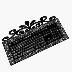 3D model Arabic keyboard