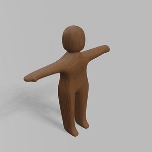 Wooden human figure