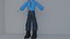 Personaje 3D Robot Boy listo para el juego, rigged, PBR de baja poli texturización