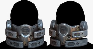 3D Gas mask respirator scifi futuristic model 3D model