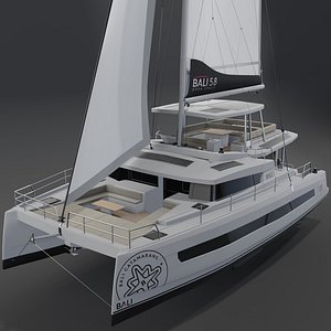 3D model Bali 5 8 3D Catamaran PBR