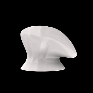 3d chef hat model