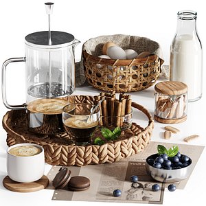 Food set02 3D model