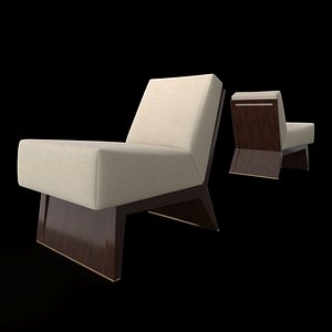 3D wedge slipper chair