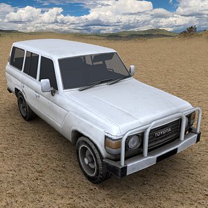 Low Poly Toyota Landcruiser 1980 - Used