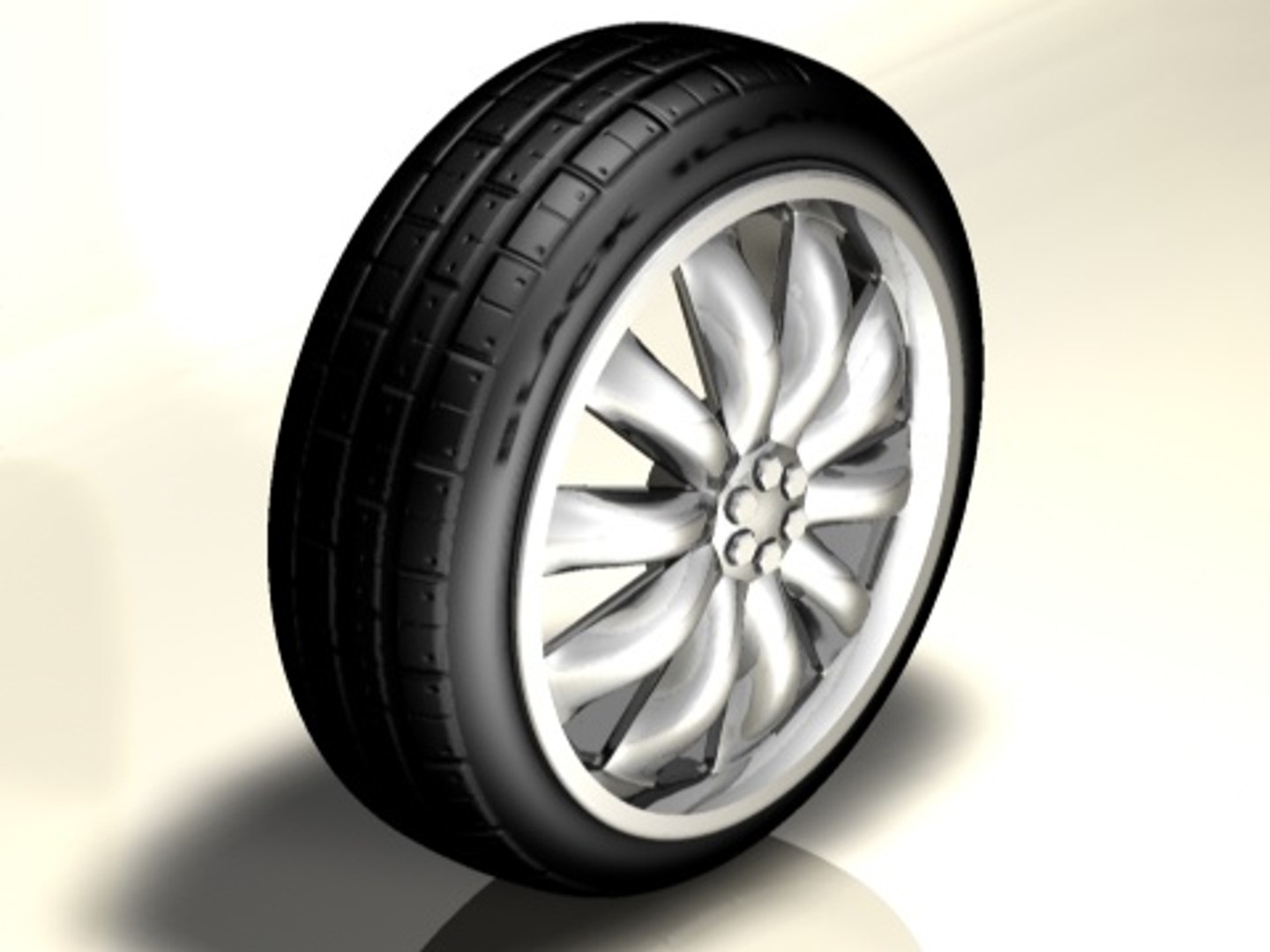 Car Vehicle Wheel Tire C4d