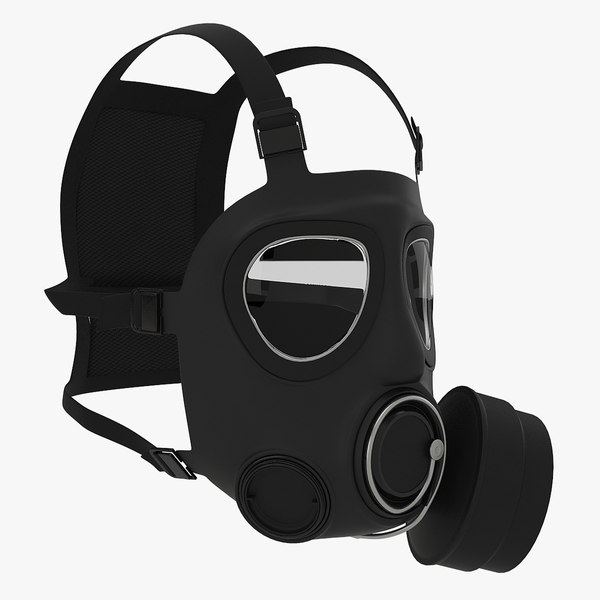 police riot gear gas 3d model