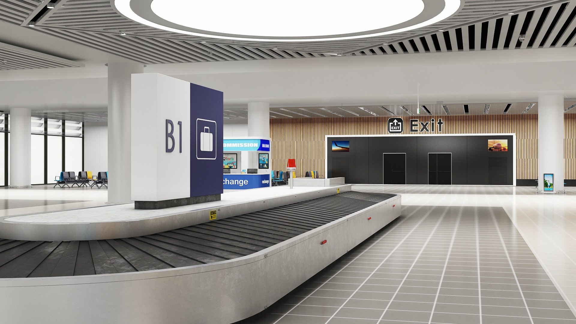3D realistic airport baggage reclaim model https://p.turbosquid.com/ts-thumb/Lg/CMeUbP/gfhHYENb/images0_view04/jpg/1573576023/1920x1080/fit_q87/a43d383e229d0f573fc9071d4a368e13cfd15d24/images0_view04.jpg