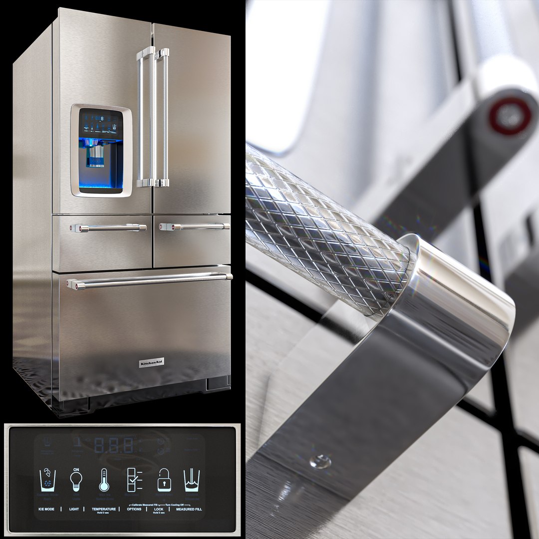 Kitchenaid Refrigerators Model TurboSquid 1946172