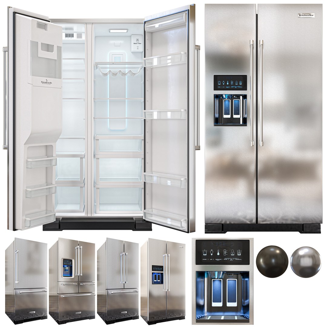 Kitchenaid refrigerators model TurboSquid 1946172