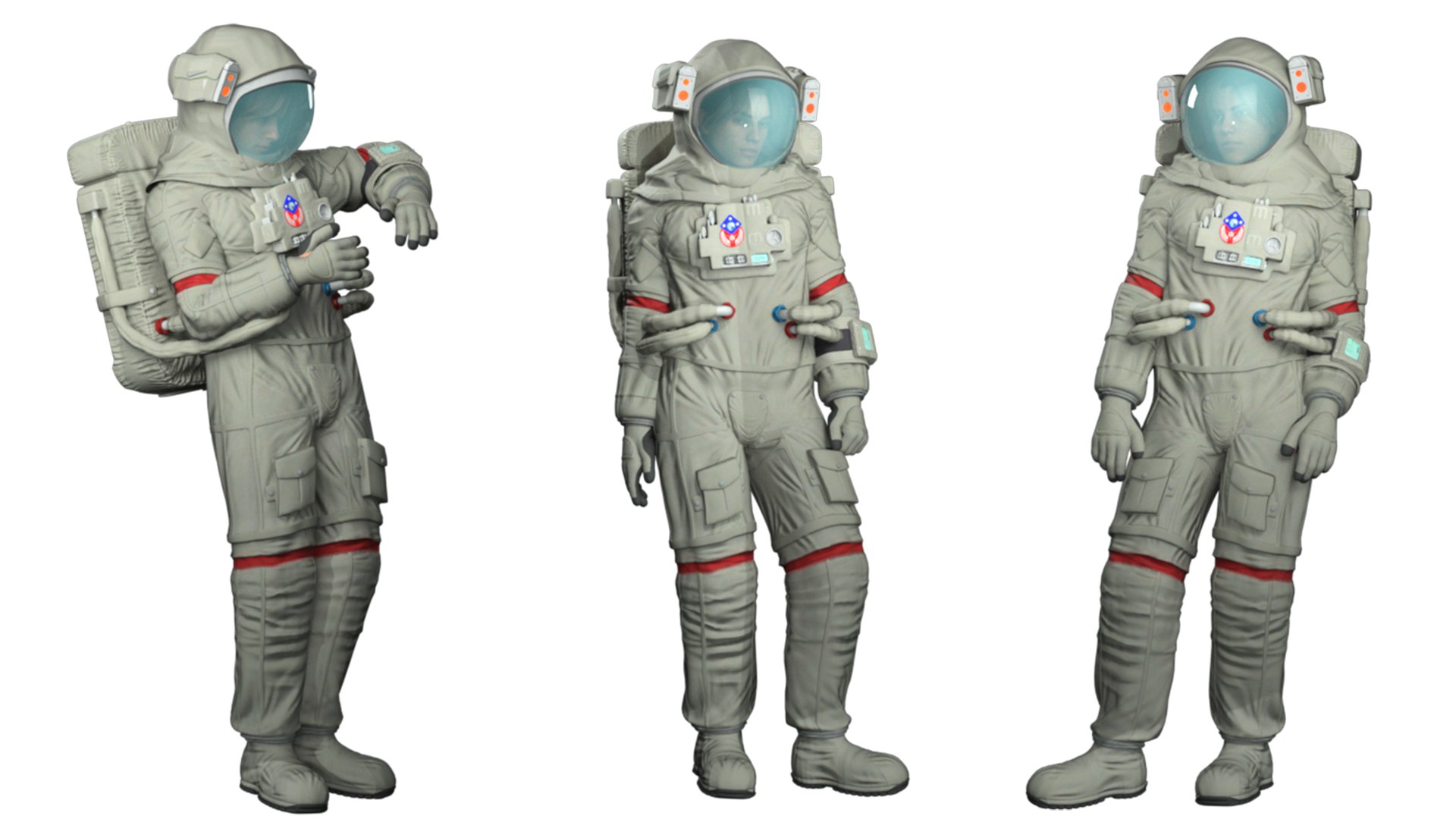 NASA XEMU Artemis Spacesuit Rigged 3D model 3D - TurboSquid 2166901