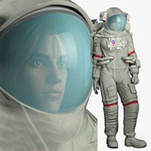 NASA XEMU Artemis Spacesuit Rigged 3D model
