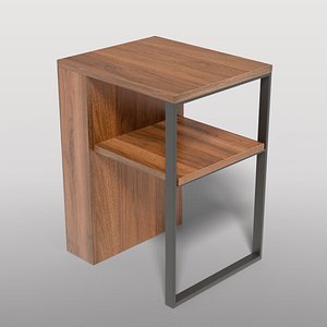 Industrial Side Table 3D model
