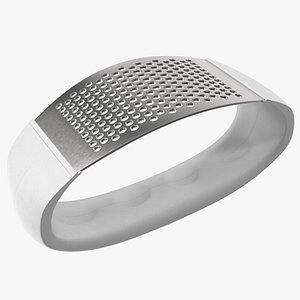 3D Arc Shaped Garlic Press White