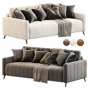 sofa Velvet Grey 3D model