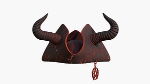 3D model Satanic Pirate Hat A02 - Fantasy Character Design