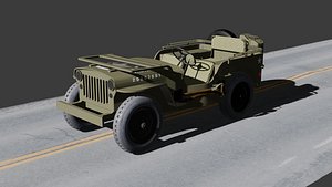 Gpw Jeep for Game 3D