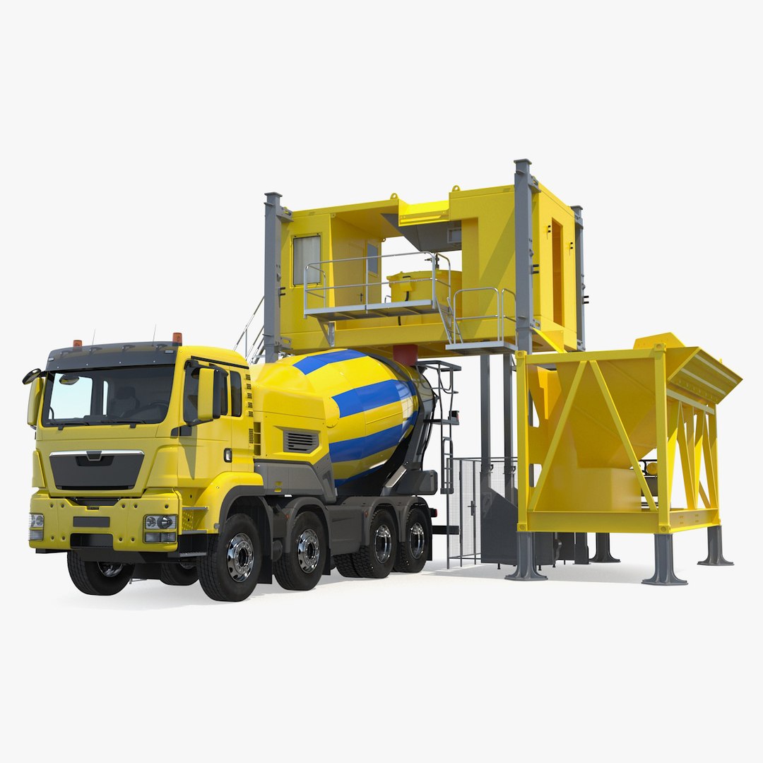 Mobile Mixing Plant with Concrete Mixer