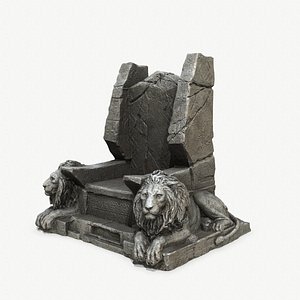 3D Lion Throne model