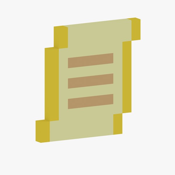 Message paper sheet game asset low poly 8 bit Modelo 3D - TurboSquid ...