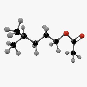 Isohexyl Acetate Molecule model