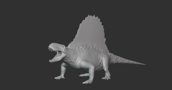Dimetrodon Basemesh Low Poly Modelo 3D - TurboSquid 1994080