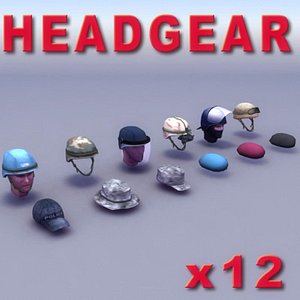 3d model military helmet goggles